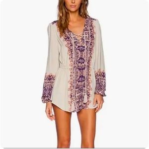 Free People ‘Wildest Moment’ Tunic in Tea Combo - size M